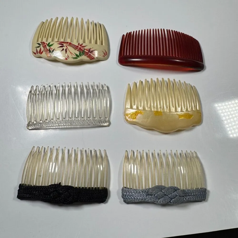 Vintage 80s 90s Hair Accessories LOT of 30 Flattron Barrettes Banana Clip Combs